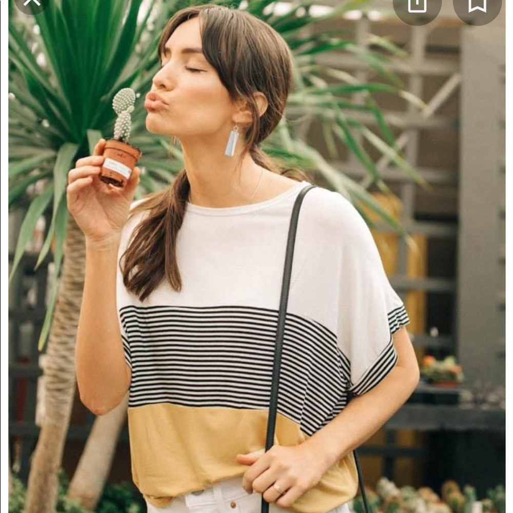 BOHME | Softly Structured Color Block Tee